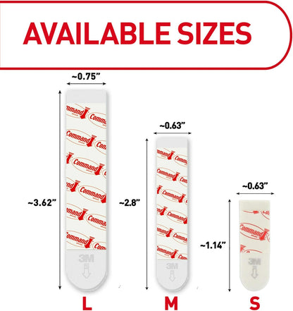 Command Small Replacement Strips – Damage-Free Wall Hanging for Cozy Bedroom Decor Refreshes