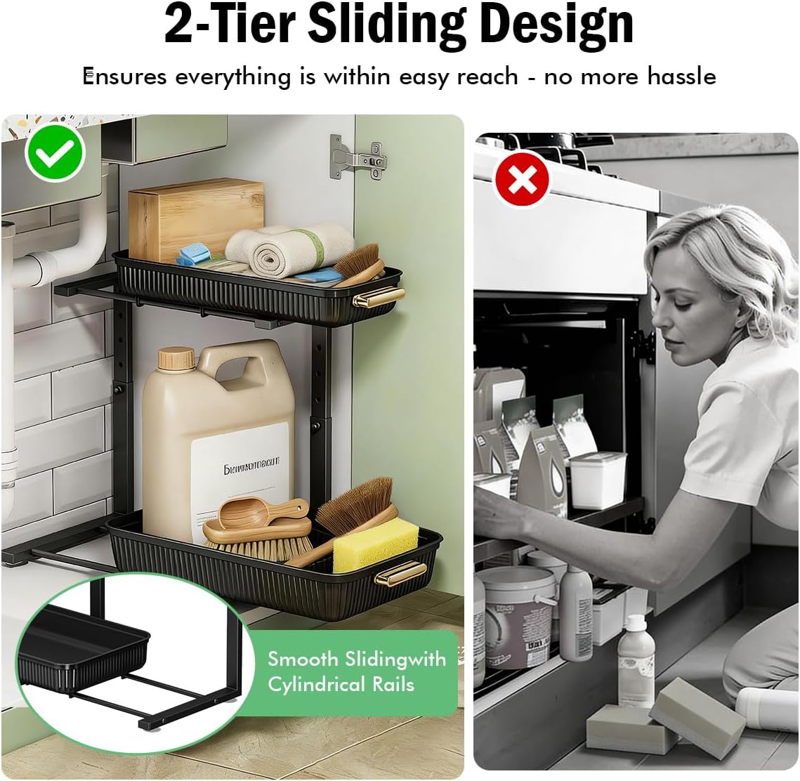 compact 14.1" x 9.8" x 13.1" footprint designed to fit standard cabinet interiors