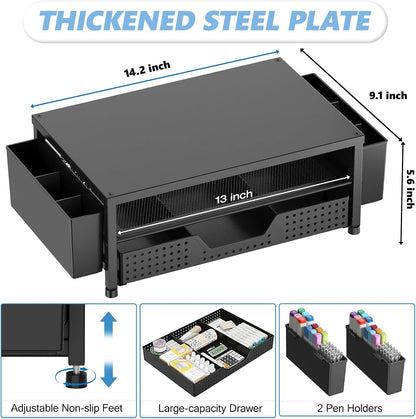 compact 14 x 9.1 x 5.6 inch rectangular footprint and 17 color/finish variants including wood grains and soft pastels