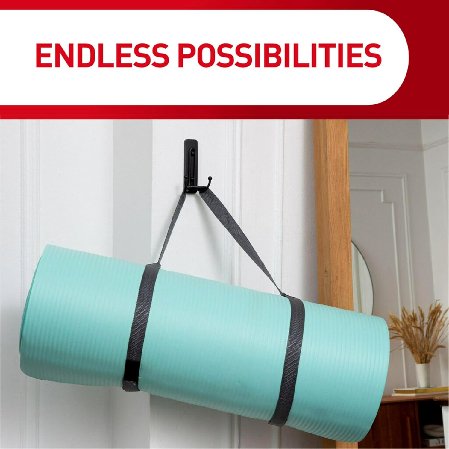compact 2.01"l x 0.63"w x 0.5"th strip dimensions designed for small command hooks