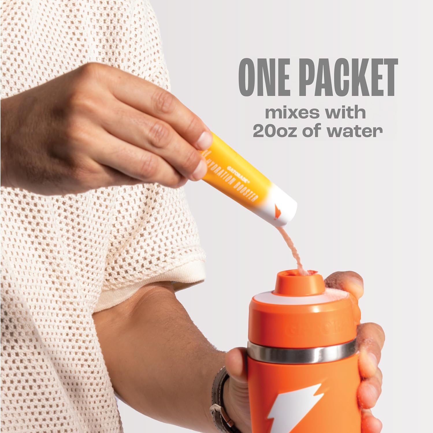 compact dry powder format that only requires adding water
