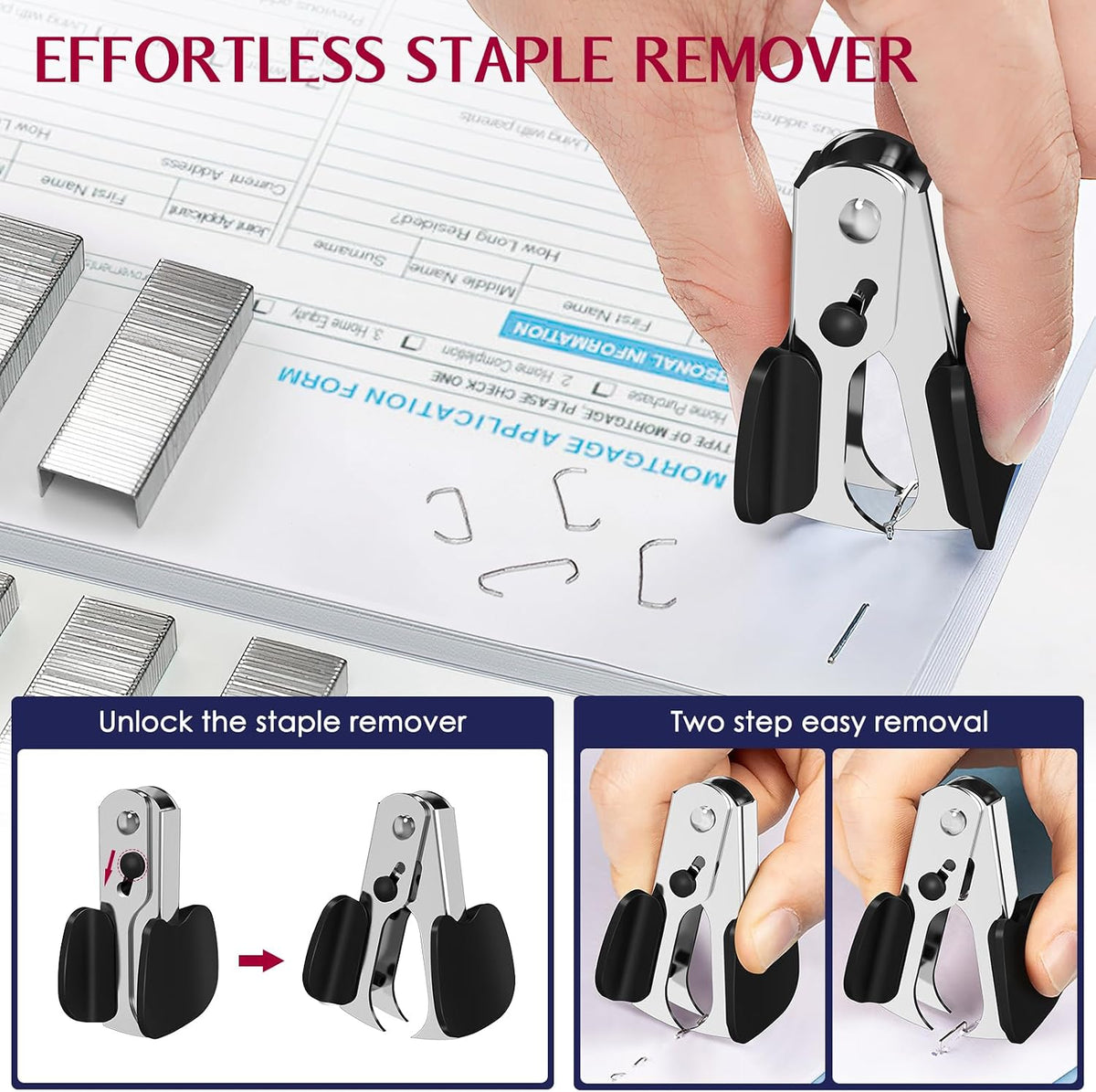 Compact Full Strip Stapler 50 Sheet – Understated Office Stapler for Less-Is-More Desk Aesthetics