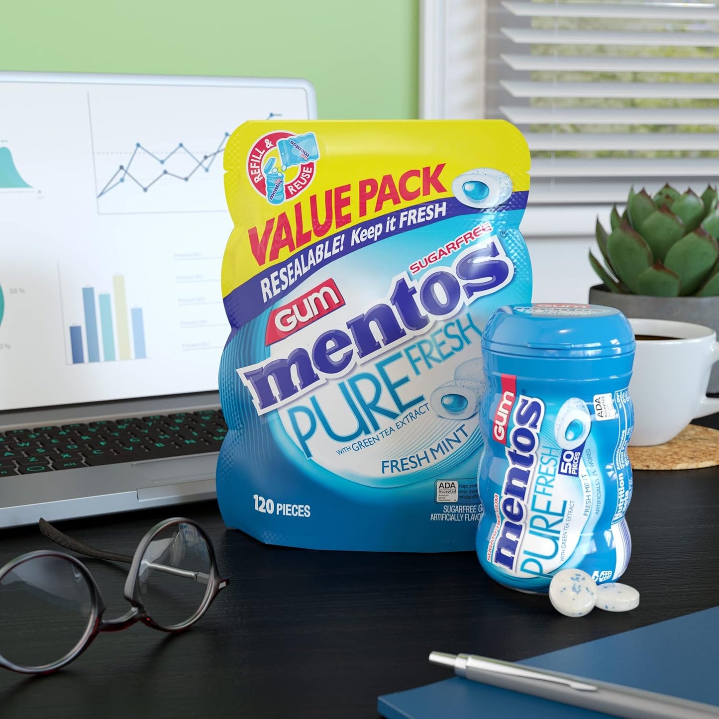 compact, portable packaging sized for desk, car, or purse