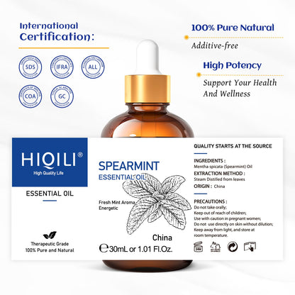 compatible blending guidance with bergamot, lavender, peppermint, lemongrass and other listed oils