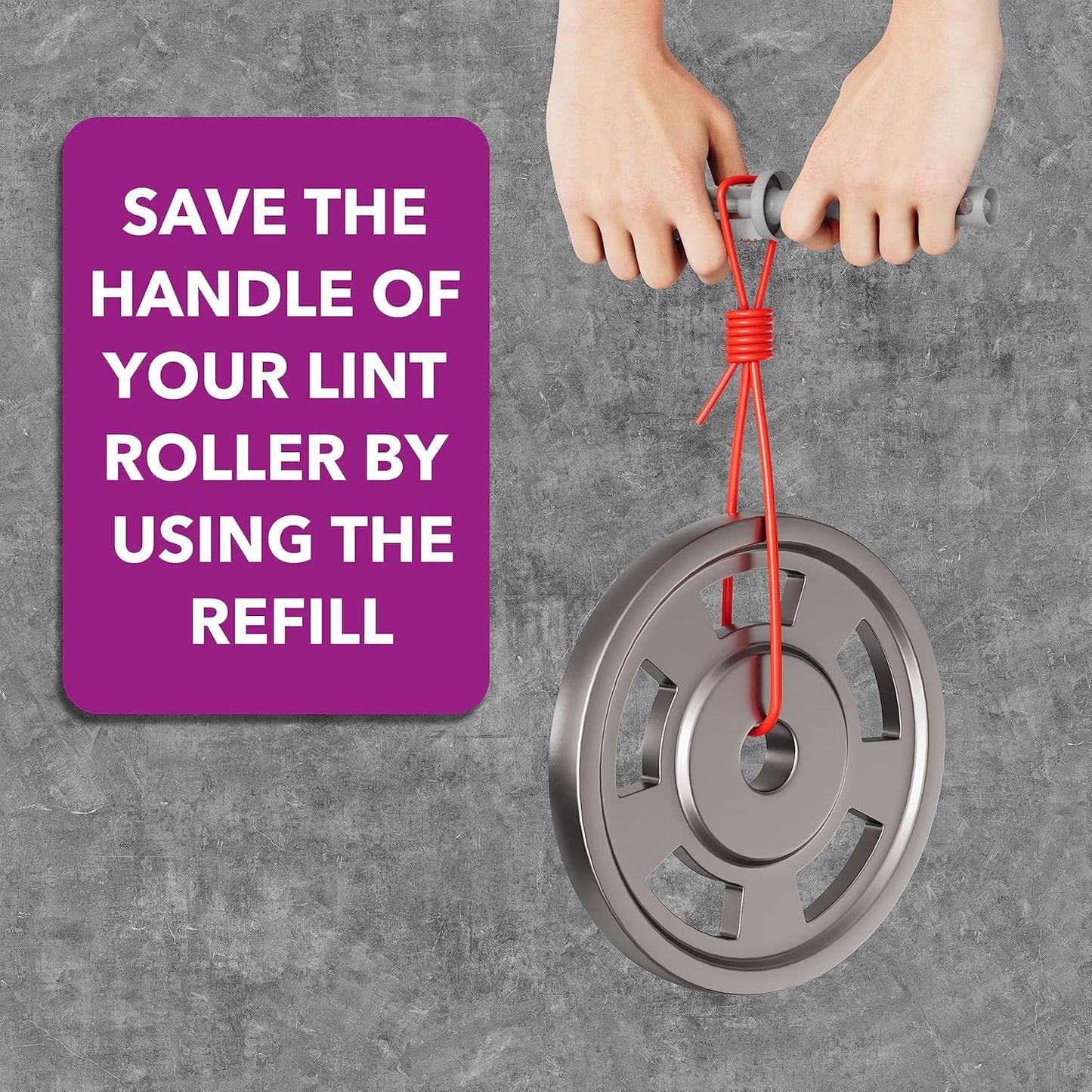 compatible refill rolls allow swapping empty cores without buying new handles