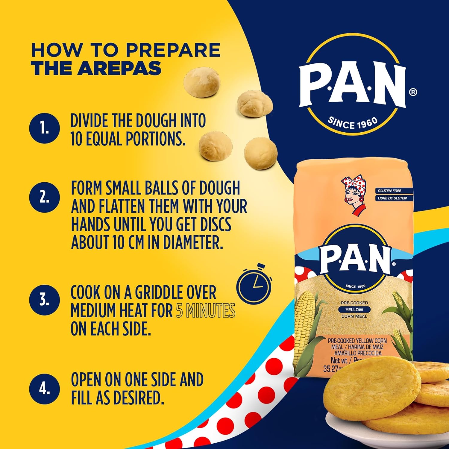 compatible with cast iron, grill, arepa maker, griddle, or oven cooking