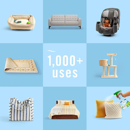 compatible with clothing, upholstery, carpets, and window treatments