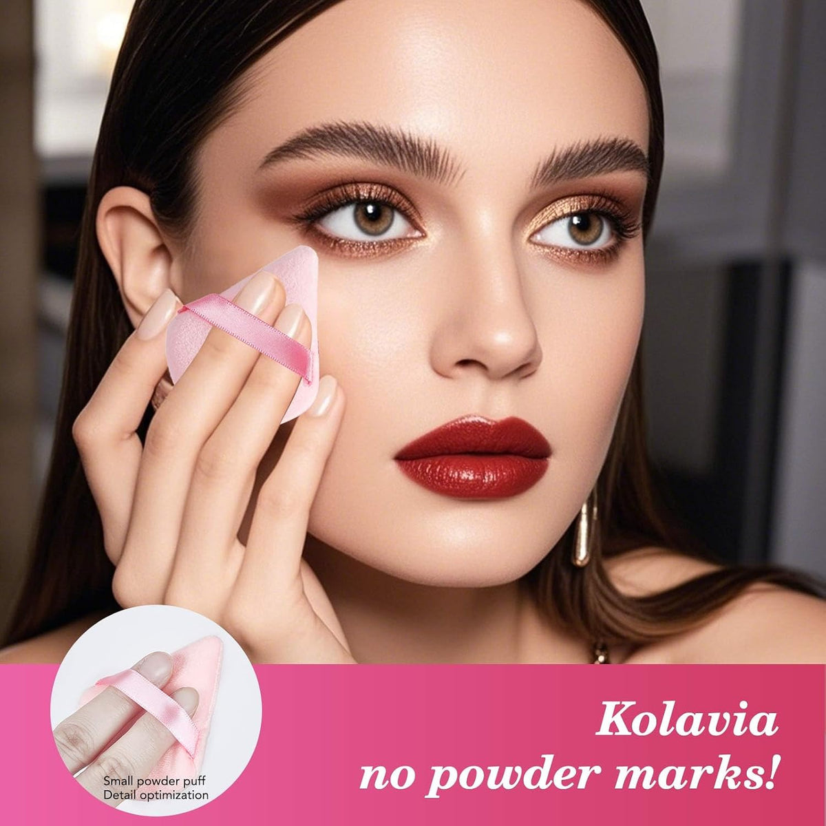 compatible with foundation, concealer, blush, and loose powder cosmetics
