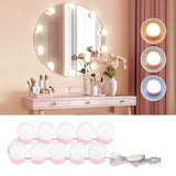 Consciot Stick-On Mirror Bulbs – Refined Home Glam with Adjustable Color and Crafted Adhesive Mounting