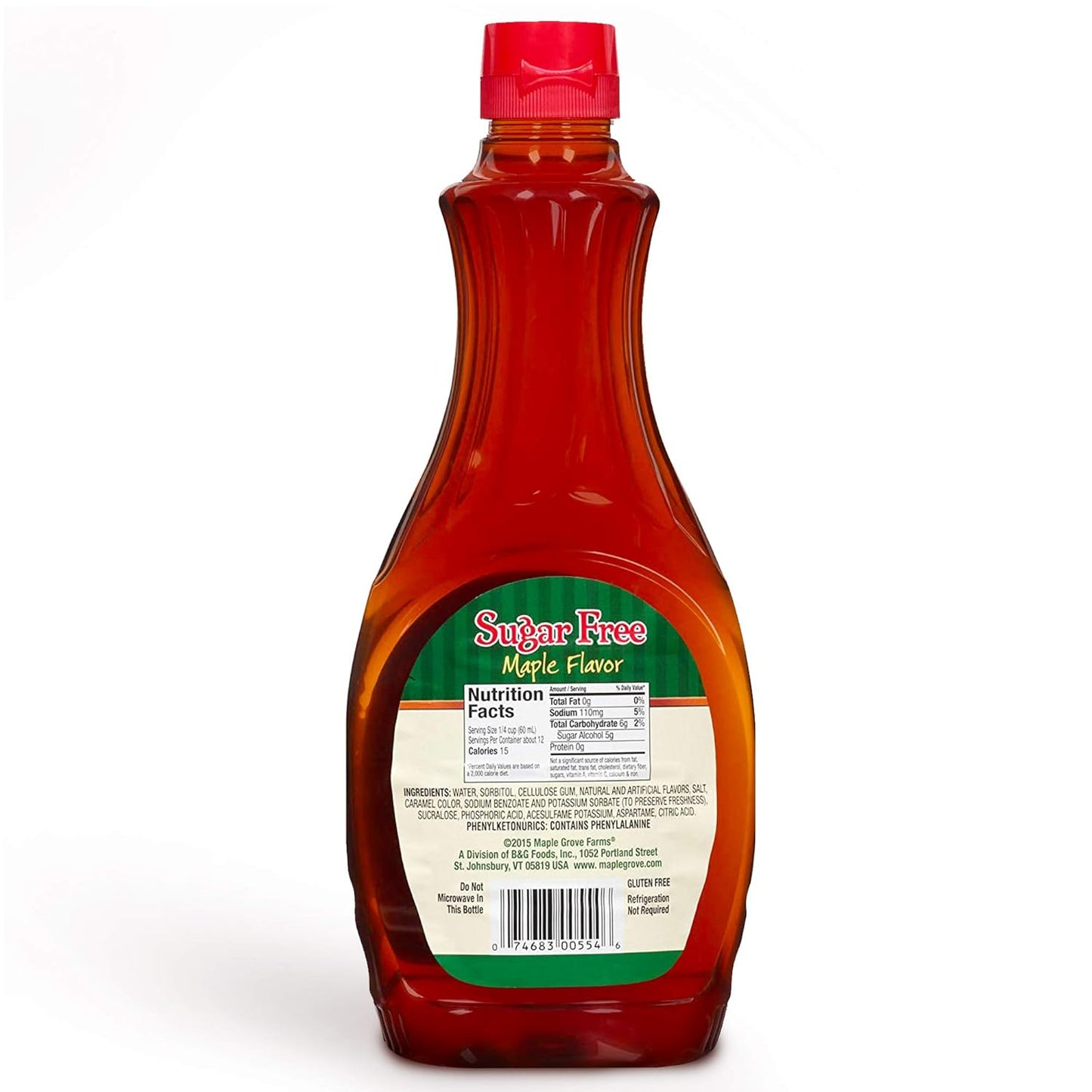 contains sorbitol for body and mouthfeel without sugar