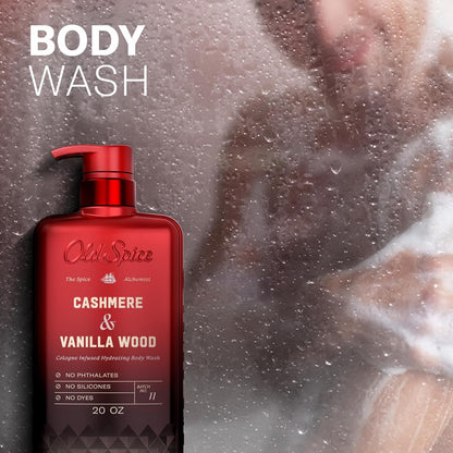 coordinated full-body fragrance system pairing with matching deodorant, cologne mist, and hair care