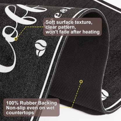 CooRug Counter Mat – Child-Safe Kitchen Accessory Under Coffee Maker, Non-Slip Rubber Backing