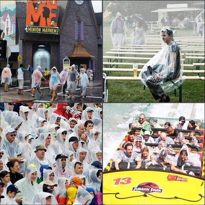 COOY Youth Rain Poncho 6-Pack – Packable Wet-Weather Gear for Playgrounds, Parades, and Family Vacations