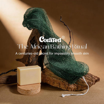 CORATED Designer Mesh Bath Sponge – Pattern-Matched Shower Accessory for Modern Bathroom Style