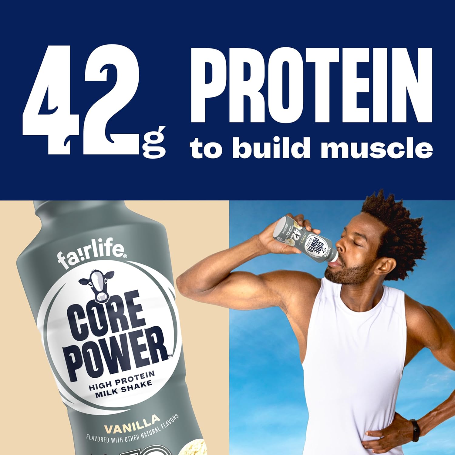 Core Power Elite High Protein Shake – Between-Meeting Meal Replacement for Focused Workdays, Chocolate 42g, 14oz, 12 Pack