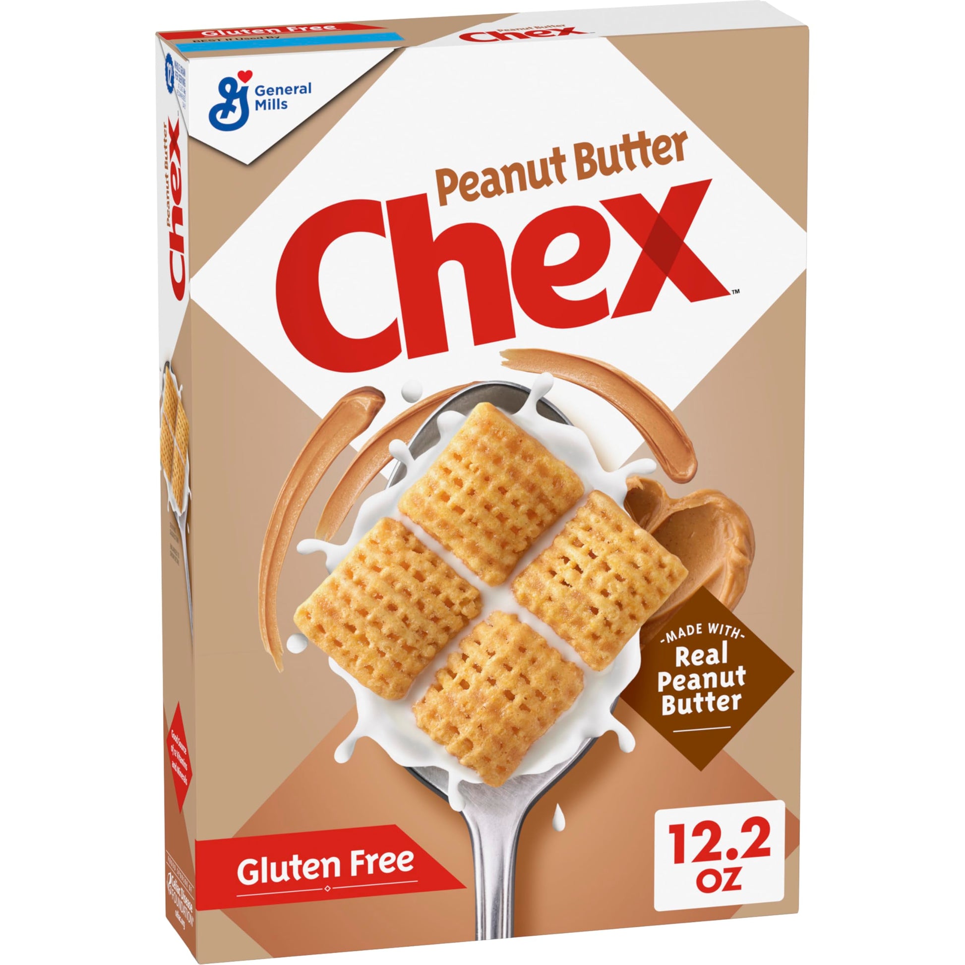 Corn Chex Gluten Free Cereal – Family Size 18 oz Box for Kids Breakfast and Lunchbox Packing