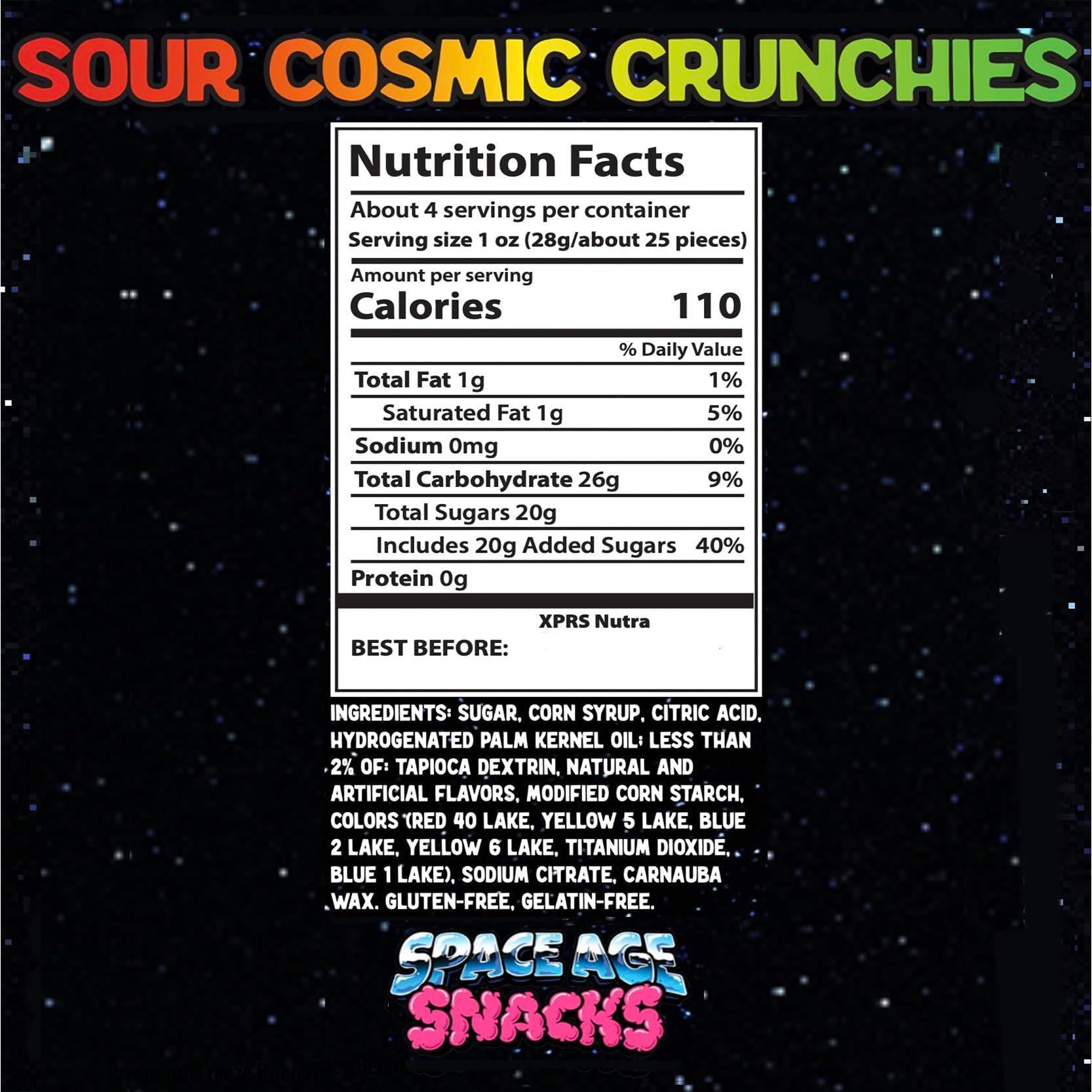 Cosmic Crunchies Freeze Dried Candy - Crunchy Space Themed Lunchbox Snack for Kids - 8 Ounce