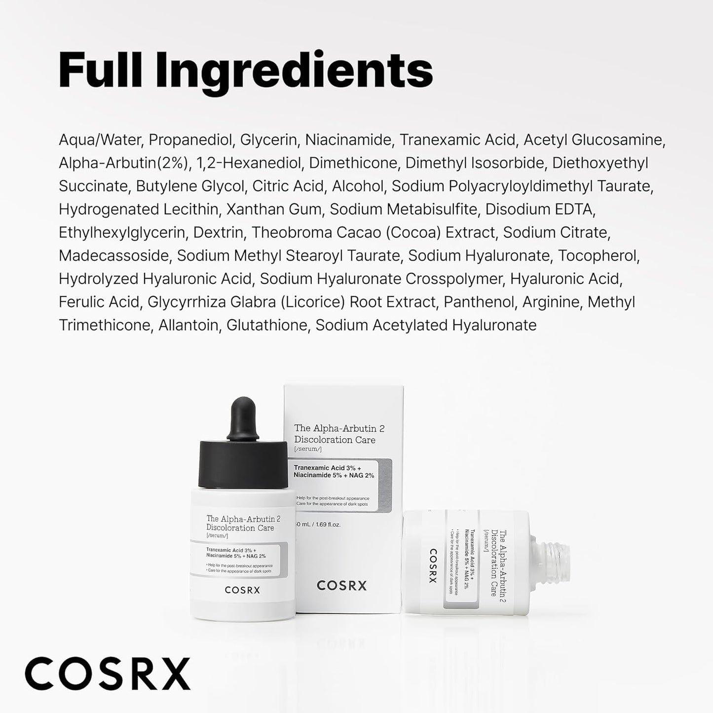 COSRX 2% Alpha Arbutin Dark Spot Serum – Elegant Mother's Day Gift for Women Who Love K-Beauty Skincare