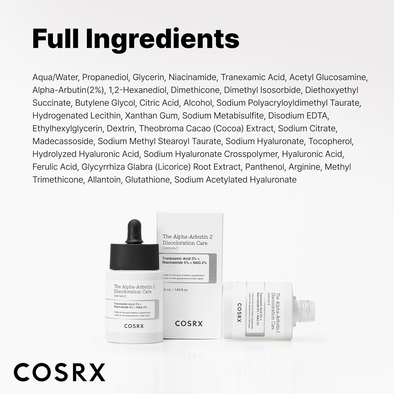 COSRX 2% Alpha Arbutin Dark Spot Serum – Elegant Mother's Day Gift for Women Who Love K-Beauty Skincare