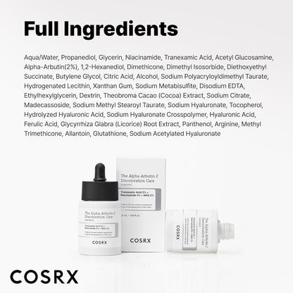 COSRX 2% Alpha Arbutin Dark Spot Serum – Elegant Mother's Day Gift for Women Who Love K-Beauty Skincare