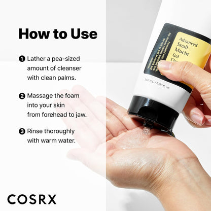 COSRX Advanced Snail Mucin Gel Cleanser – Thoughtful K-Beauty Gift for Women Who Love Hydrating Skincare