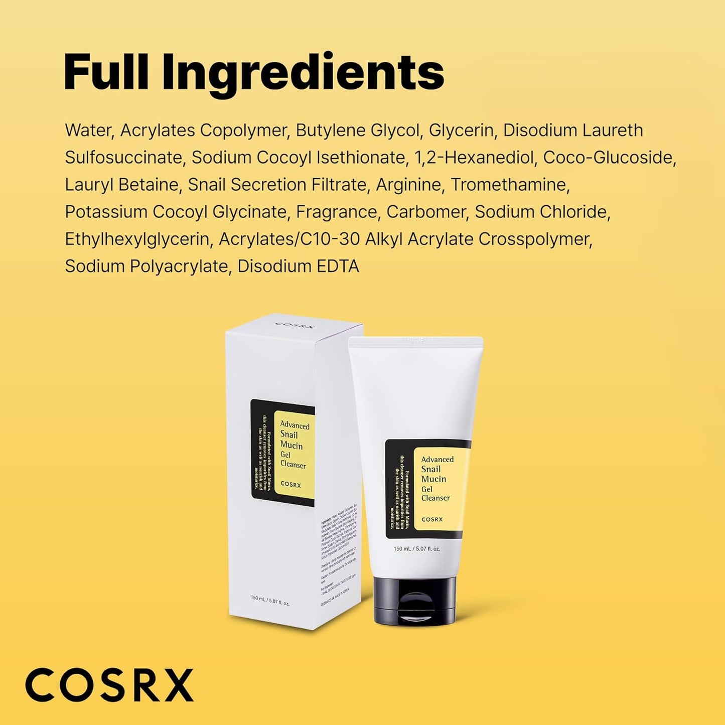 COSRX Advanced Snail Mucin Gel Cleanser – Thoughtful K-Beauty Gift for Women Who Love Hydrating Skincare