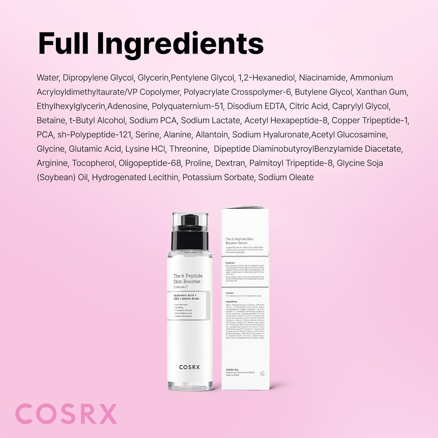 COSRX Collagen Toner Serum – Elegant Birthday Gift for Mom, Wife, or Grandma with Anti-Aging Peptides