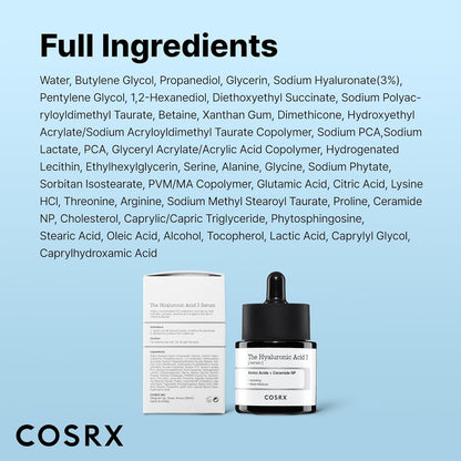 COSRX Hyaluronic Acid 3% Serum – Premium Multi-Active Concentrate for an Elevated Vanity Display