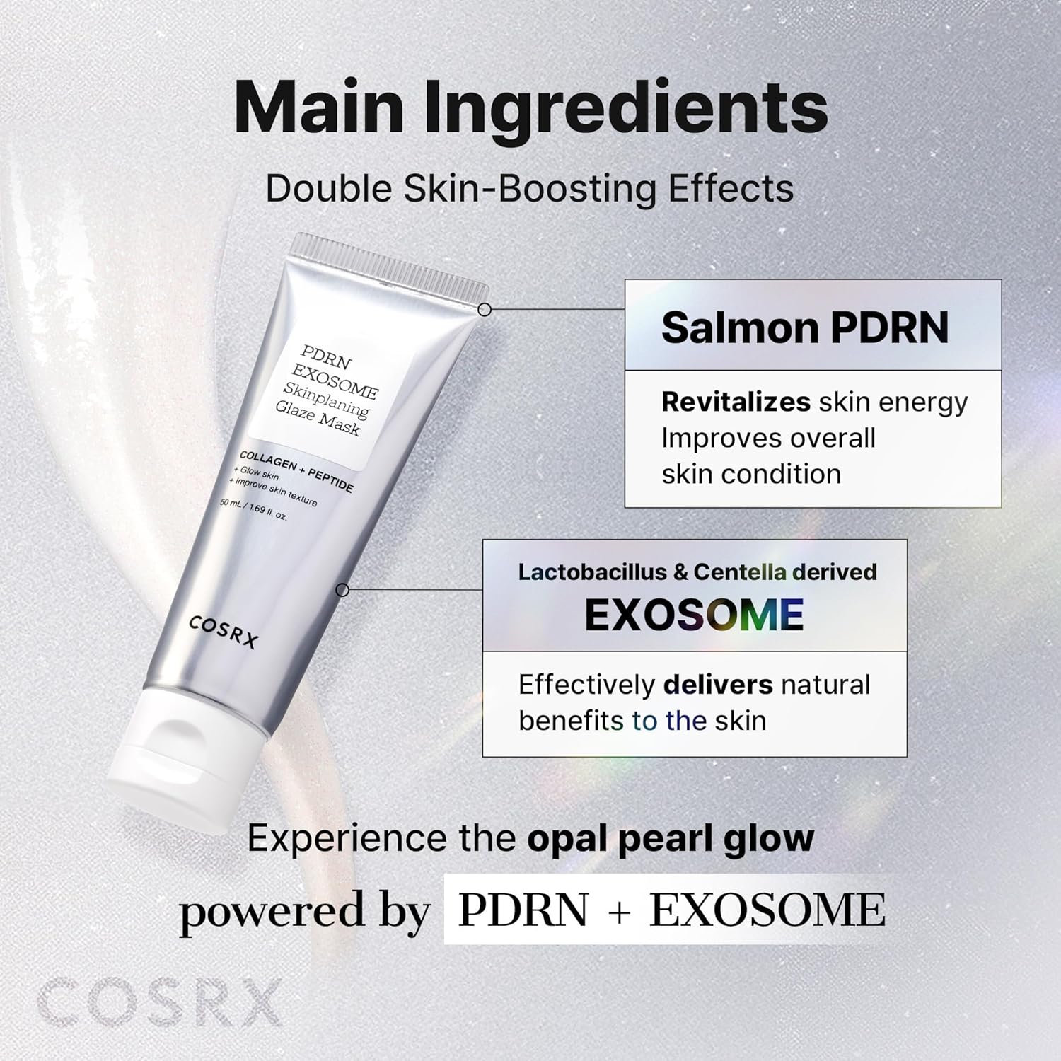 COSRX PDRN Exosome Glaze Wrapping Mask – Premium K-Beauty Anti-Aging Treatment for Vanity Mirror Station