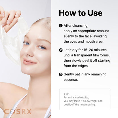 COSRX PDRN Exosome Glaze Wrapping Mask – Premium K-Beauty Anti-Aging Treatment for Vanity Mirror Station