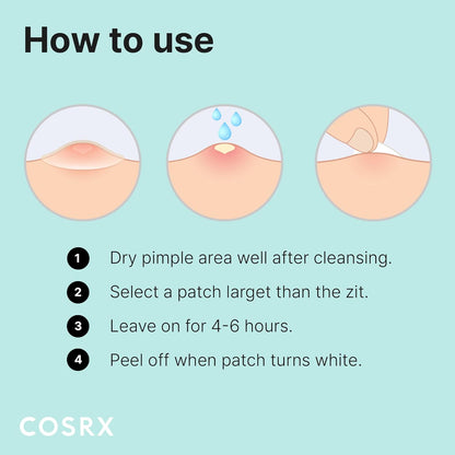 COSRX Pimple Patch Original – Self-Care Wind Down for Stress-Related Zits, Overnight Absorbing Hydrocolloid
