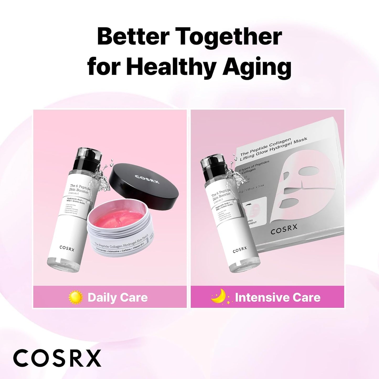 COSRX Pink Peptides Hydrogel Mask – Clean Beauty Staple for an Uncluttered Bathroom Counter