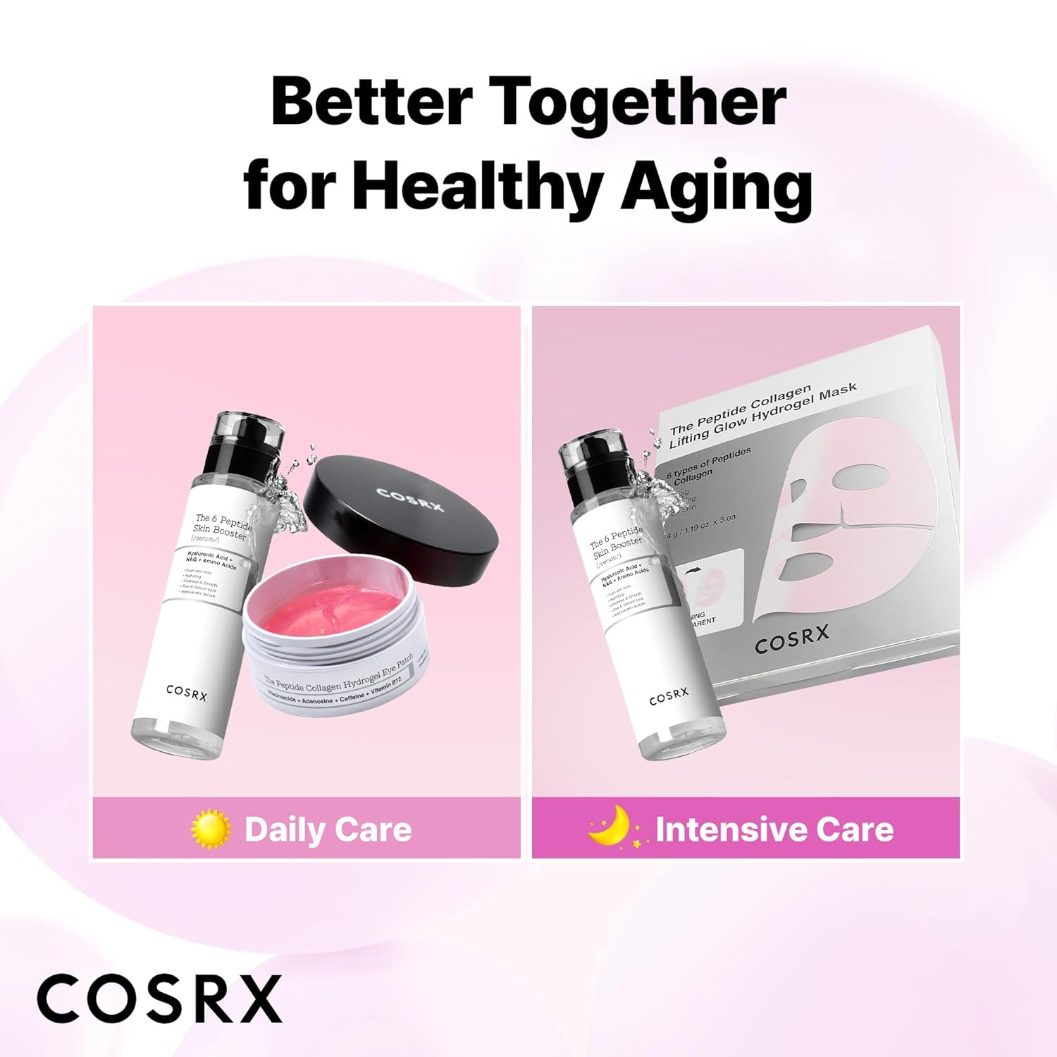 COSRX Pink Peptides Hydrogel Mask – Clean Beauty Staple for an Uncluttered Bathroom Counter