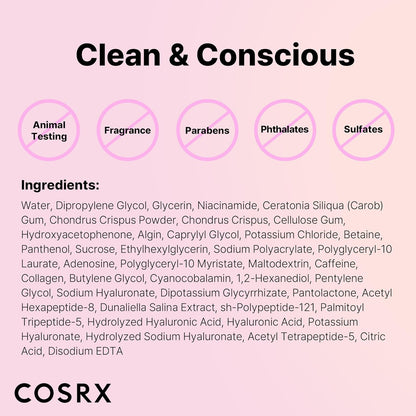 COSRX Pink Peptides Hydrogel Mask – Clean Beauty Staple for an Uncluttered Bathroom Counter
