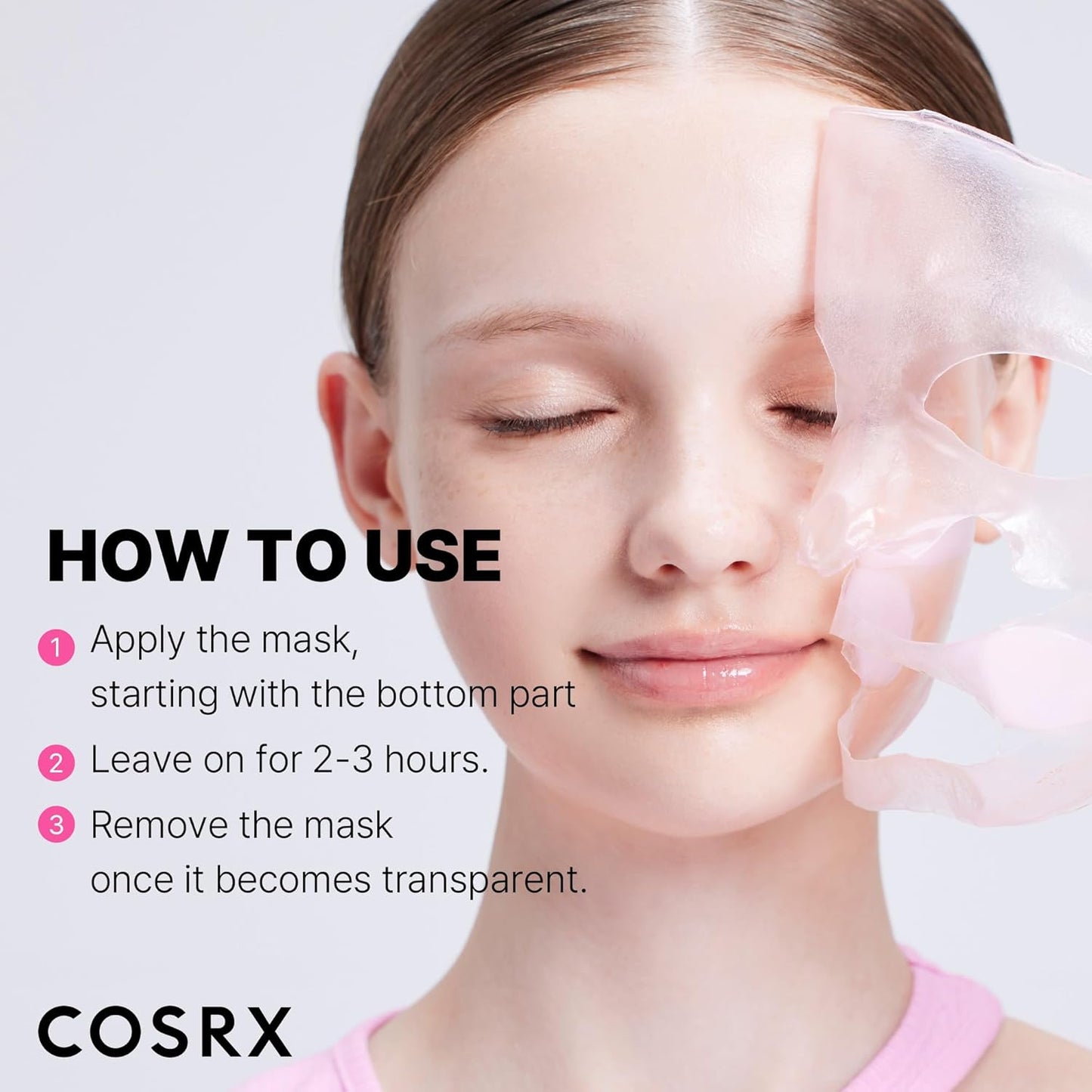 COSRX Pink Peptides Hydrogel Mask – Clean Beauty Staple for an Uncluttered Bathroom Counter