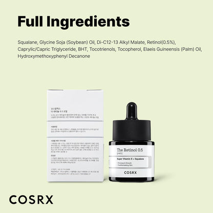 COSRX Retinol 0.5 Oil – Gentle Anti-Aging Treatment for a Restorative Evening Skincare Ritual