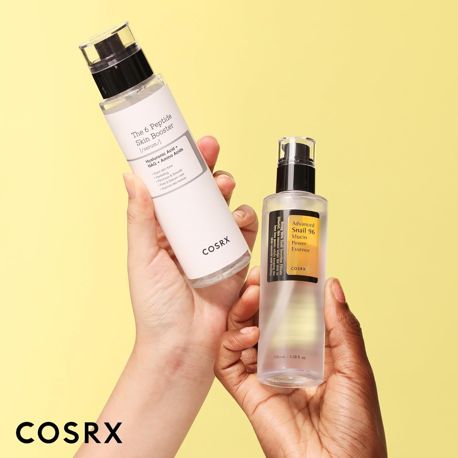 COSRX Snail Mucin 96% Peptide Booster Set - Thoughtful Mothers Day Gift for Mom Who Loves K-Beauty, Two-Step Serum Routine