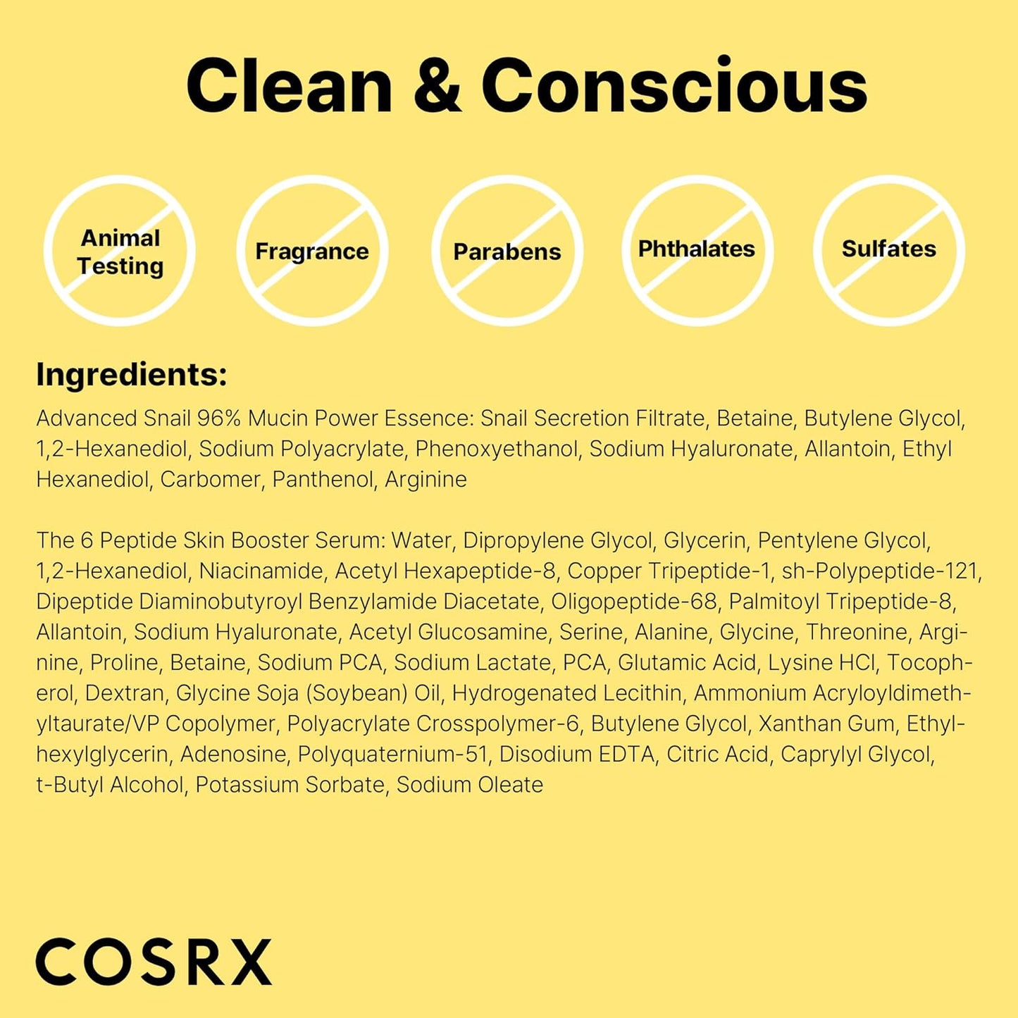 COSRX Snail Mucin 96% Peptide Booster Set - Thoughtful Mothers Day Gift for Mom Who Loves K-Beauty, Two-Step Serum Routine