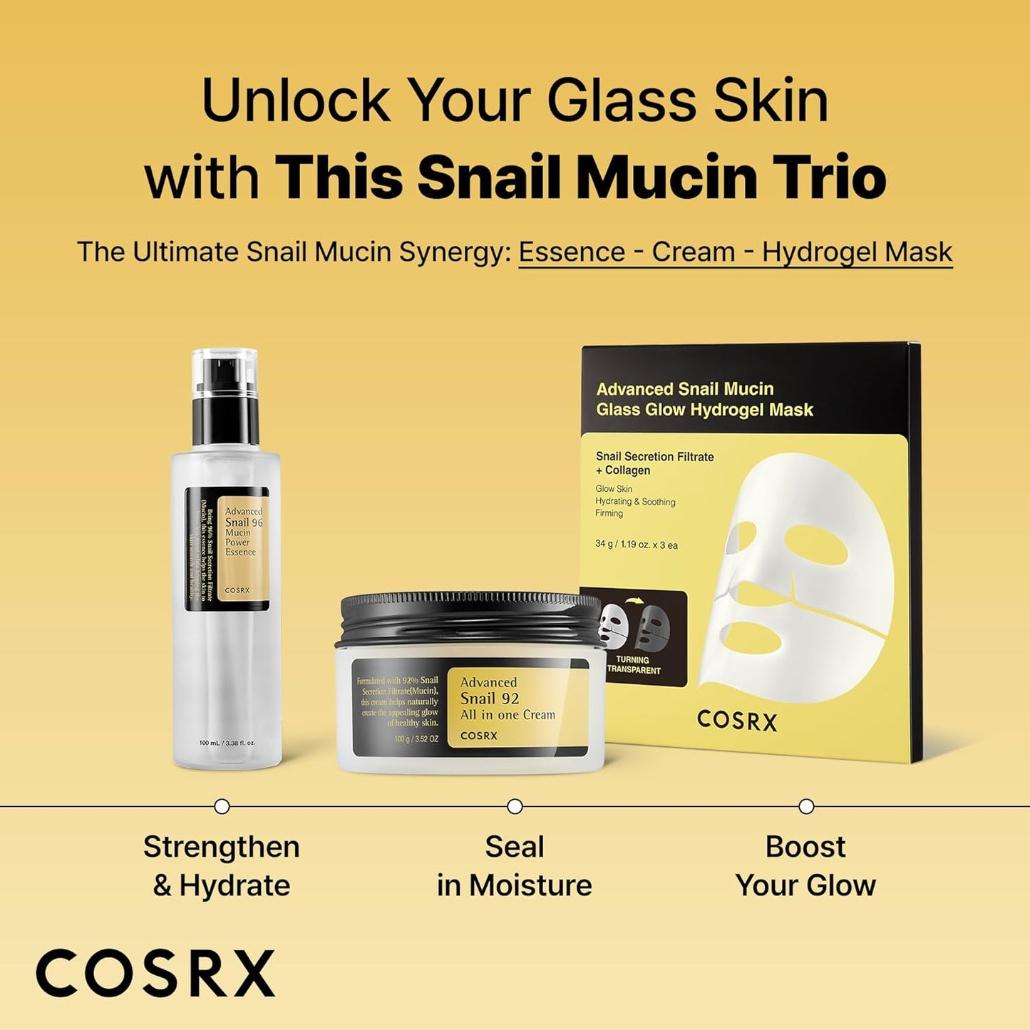 COSRX Snail Mucin Essence – Mindful Morning and Night Skincare Step for Mature, Dehydrated Skin