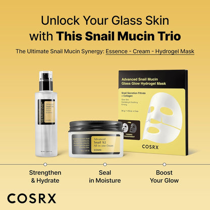 COSRX Snail Mucin Essence – Mindful Morning and Night Skincare Step for Mature, Dehydrated Skin