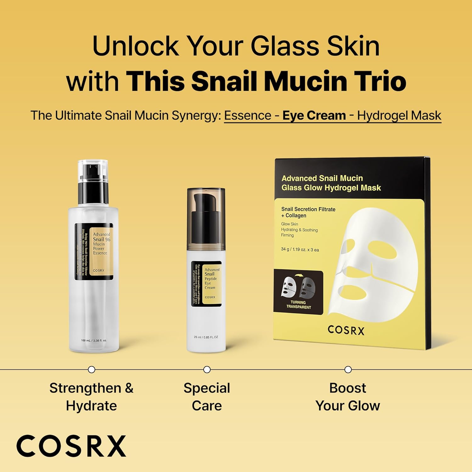 COSRX Snail Mucin Peptide Under Eye Cream – Clean Vanity Staple, Simple One Step Eye Treatment for Dark Circles and Wrinkles