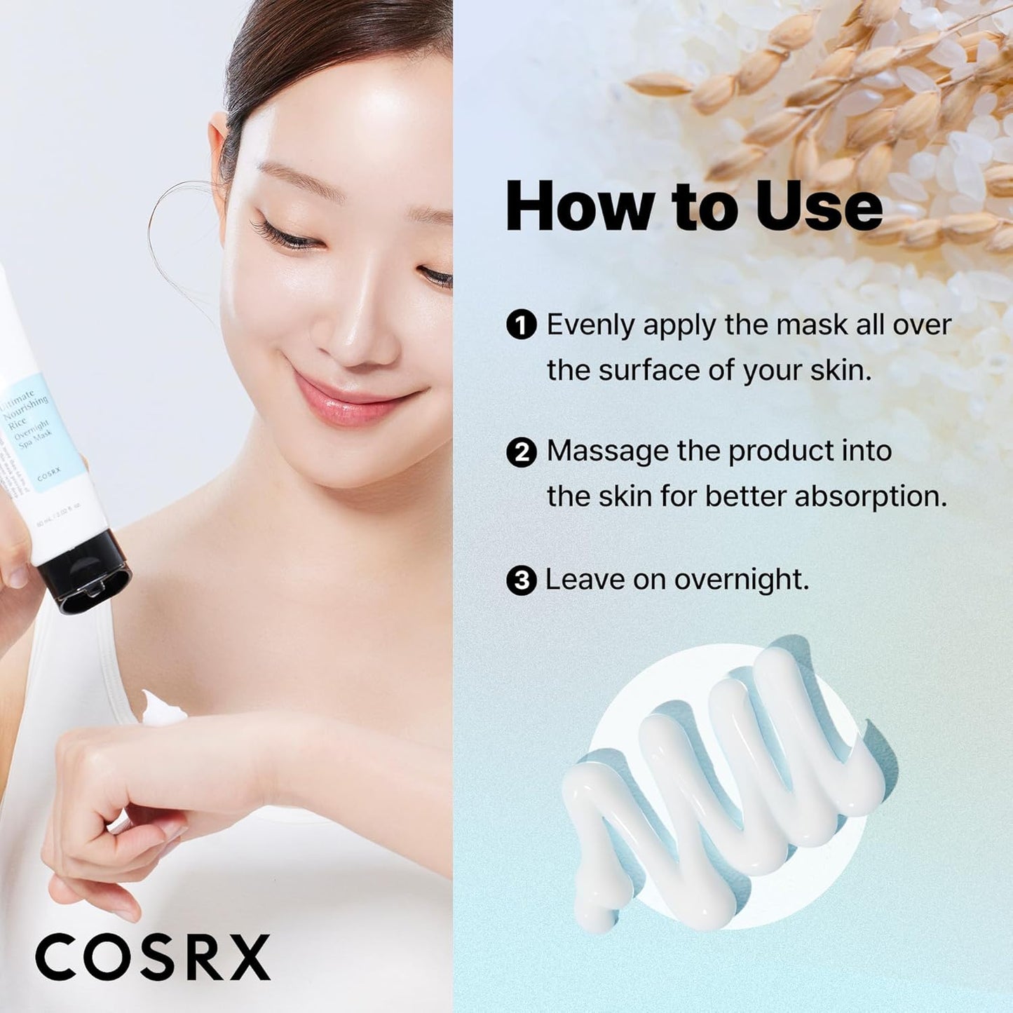 COSRX Ultimate Nourishing Rice Overnight Spa Mask – Thoughtful Birthday Gift for Her with a Next-Morning Glow