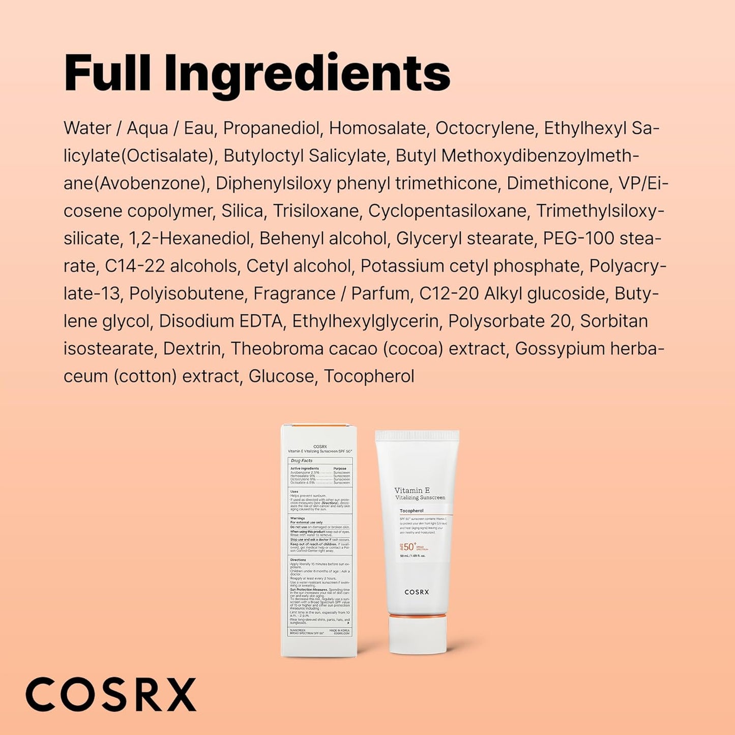 COSRX Vitamin E Vitalizing Sunscreen – Hiking and Camping Sun Care, Portable Vitamin E Sunscreen Stick