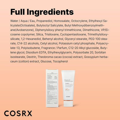 COSRX Vitamin E Vitalizing Sunscreen – Hiking and Camping Sun Care, Portable Vitamin E Sunscreen Stick