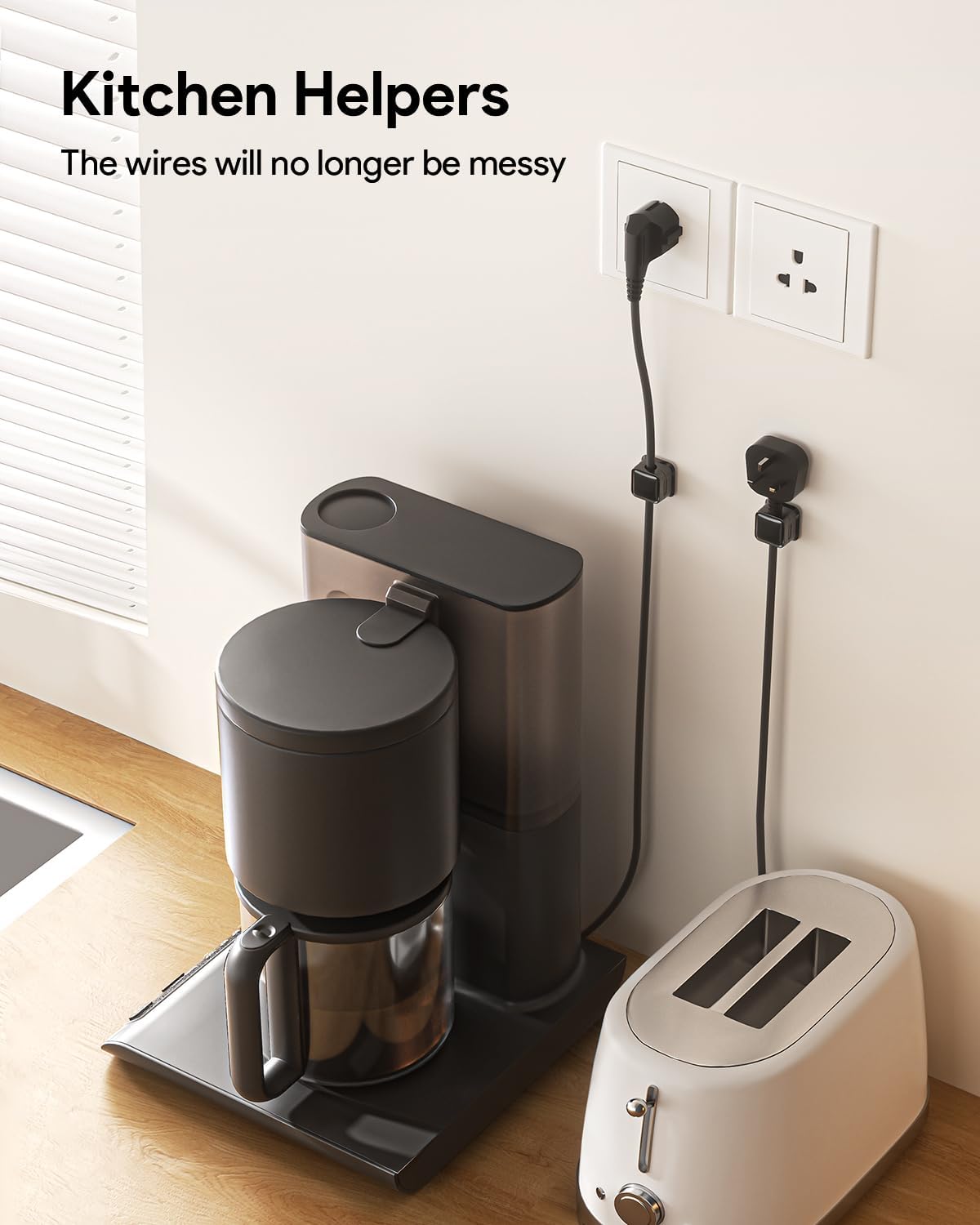 Costop Adhesive Cable Clips – Standing Desk Wire Management for Distraction-Free Productivity