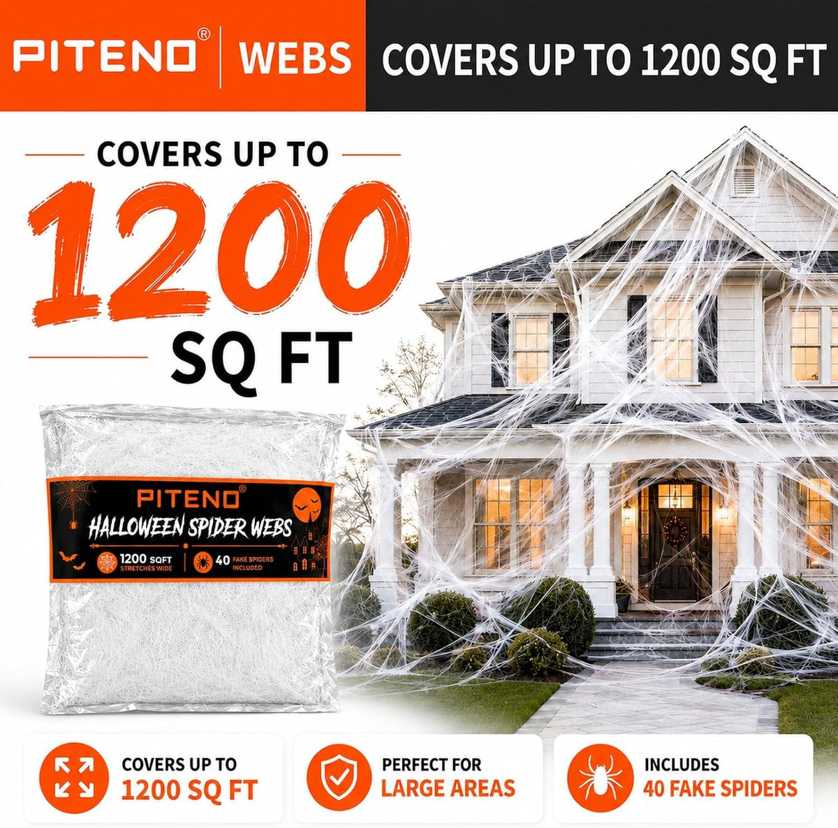 coverage area up to 1200 square feet per package