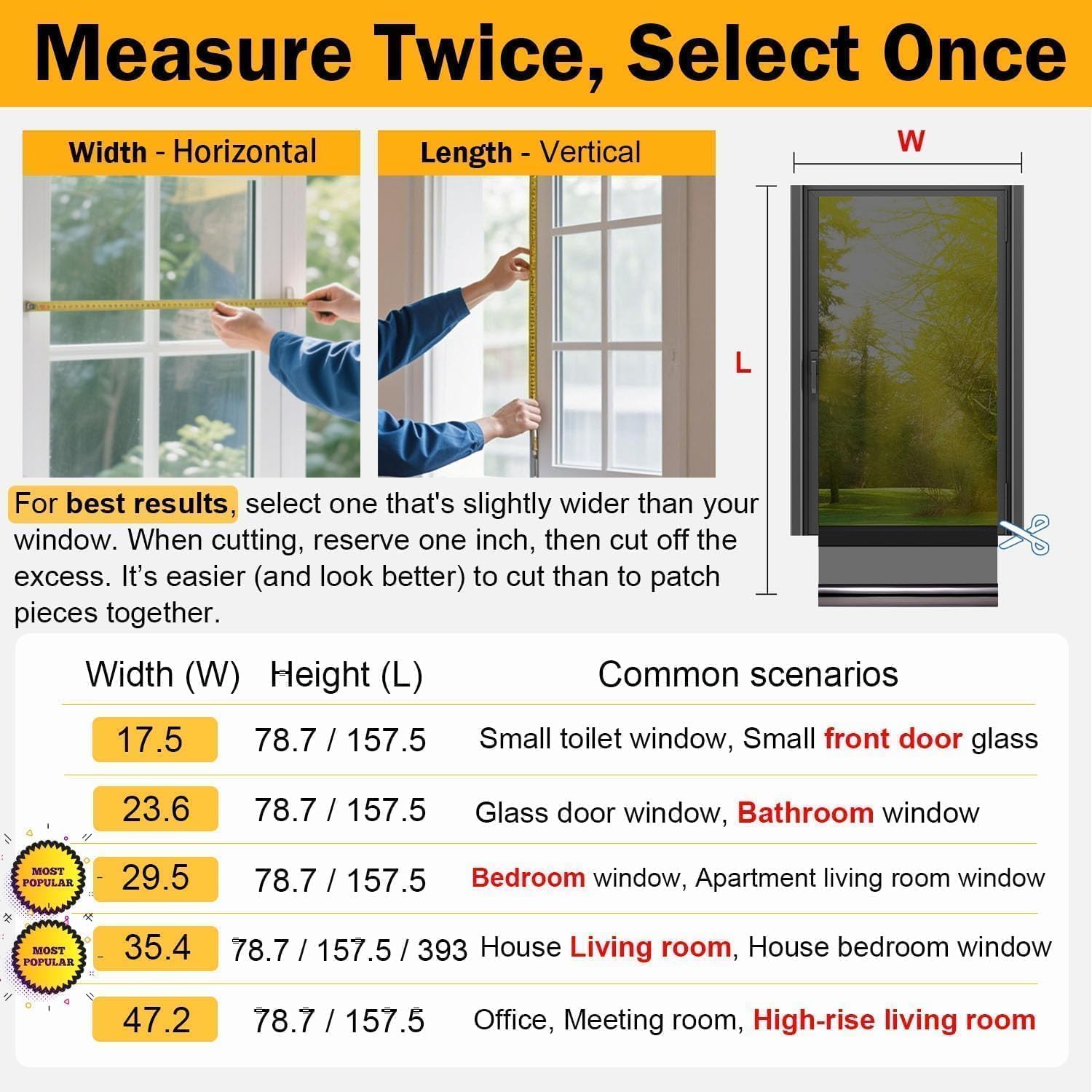 CozyPrivacy Window Film – Clean Look Apartment Tint, No Curtains Needed