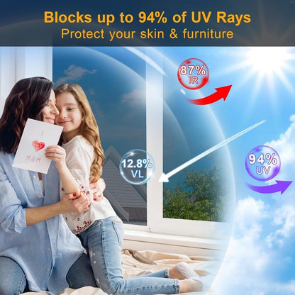 CozyPrivacy Window Film – Clean Look Apartment Tint, No Curtains Needed