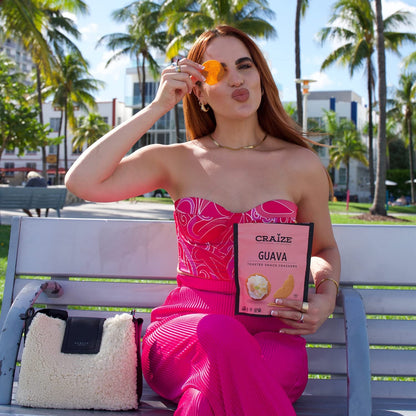 Craize Guava Crisps – Pantry Snack for Clean Ingredient Wellness Routines, Tangy Sweet Corn Cracker