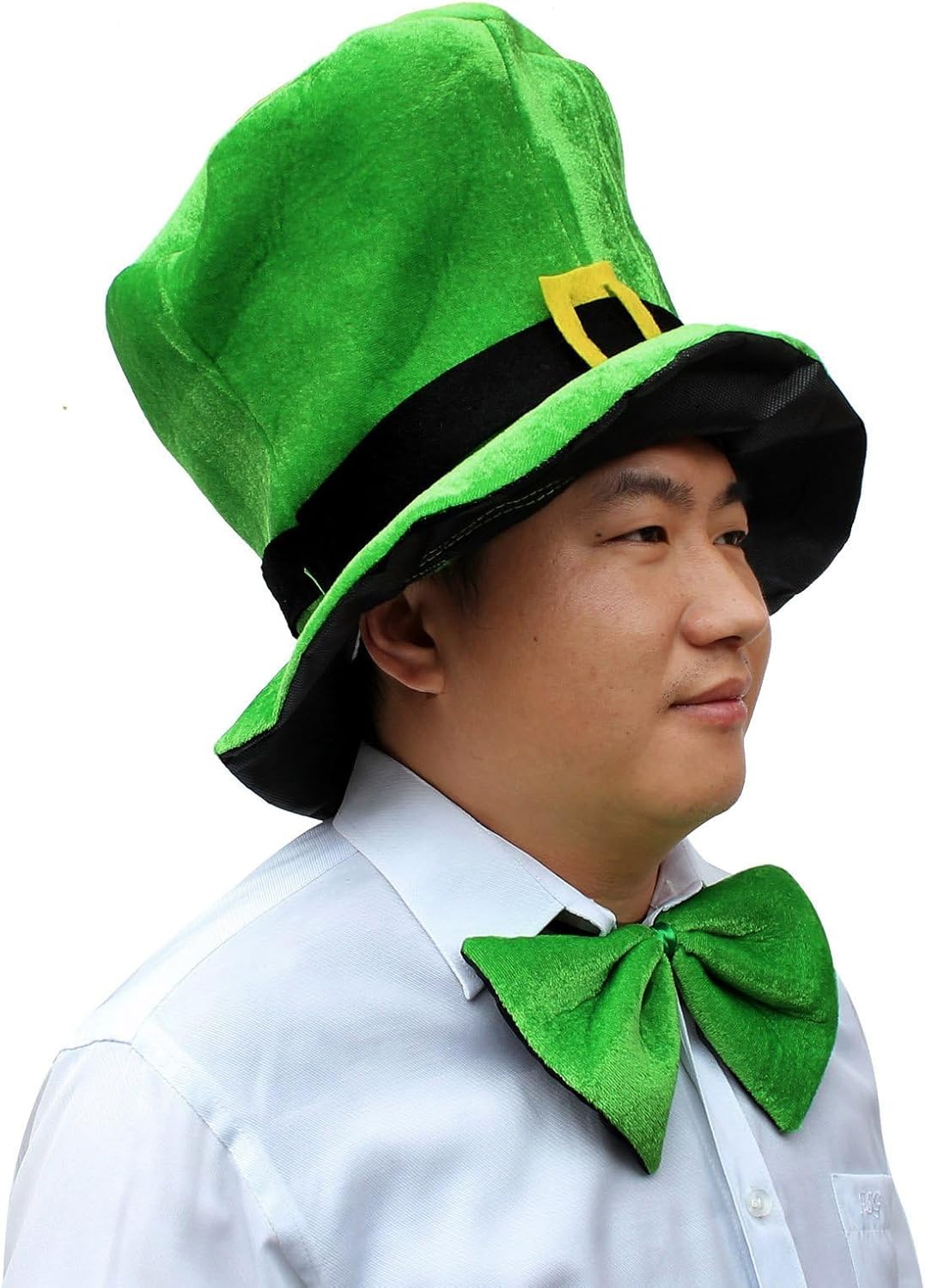 CreepyParty St. Patrick's Day Leprechaun Costume Set – Fun Holiday Gift for Him, 4-Piece Irish Costume Accessories Kit